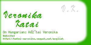 veronika katai business card